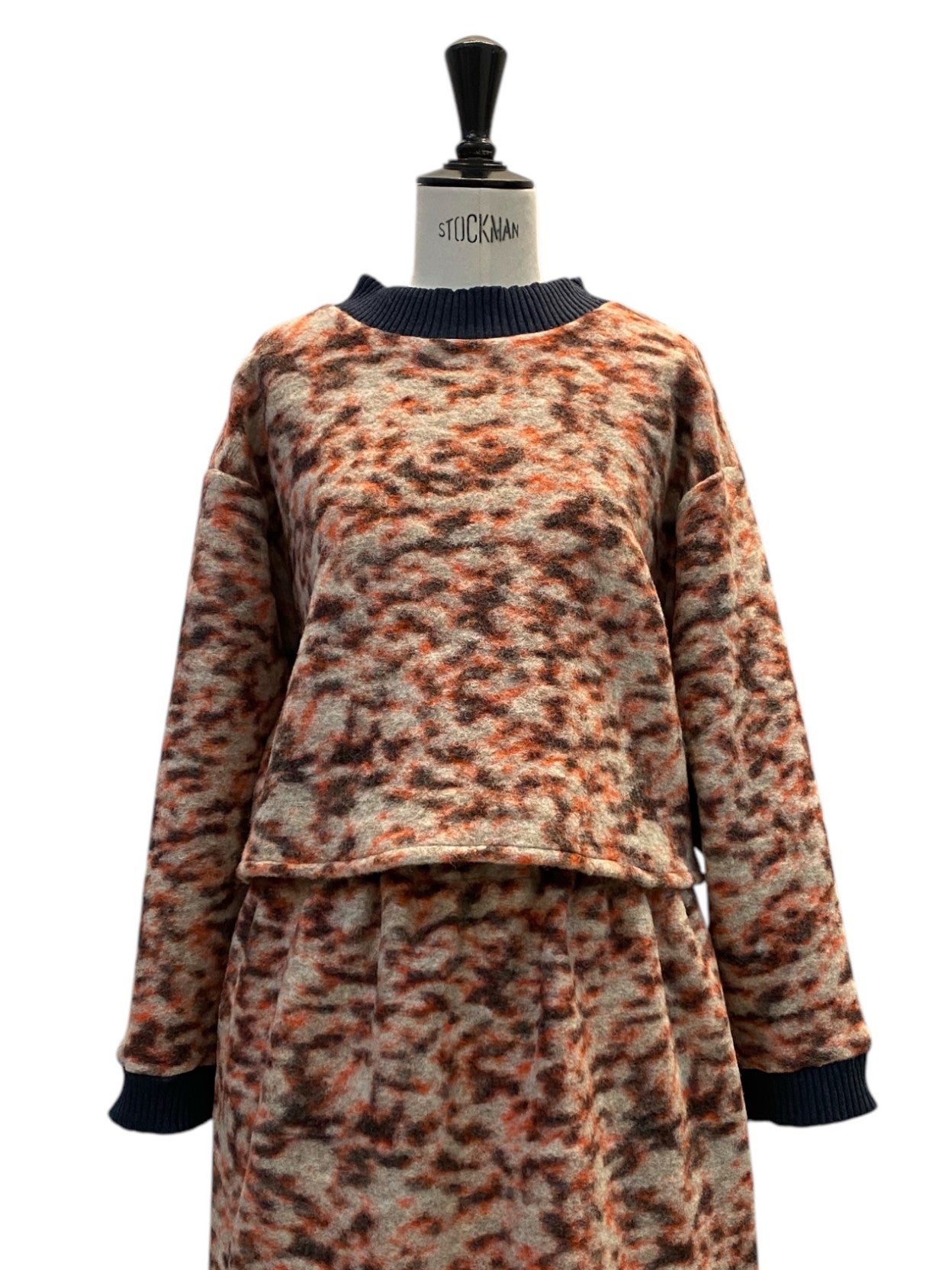 TEDDY SWEATER Orange Sparkle