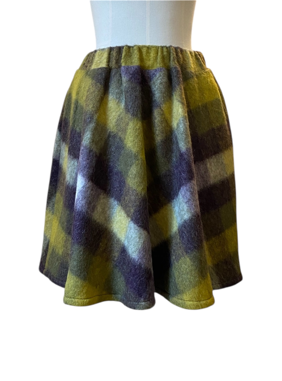 BELL SKIRT SHORT Square yellow