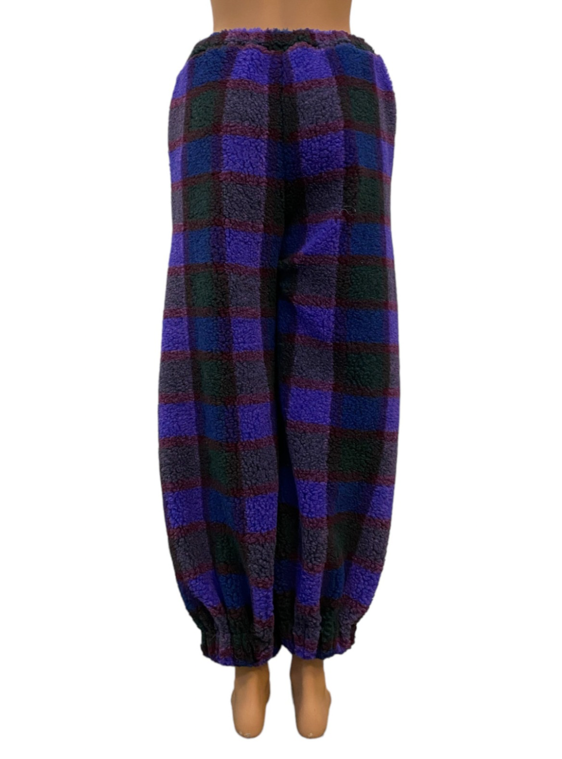 BELL PANTS Teddy square blue