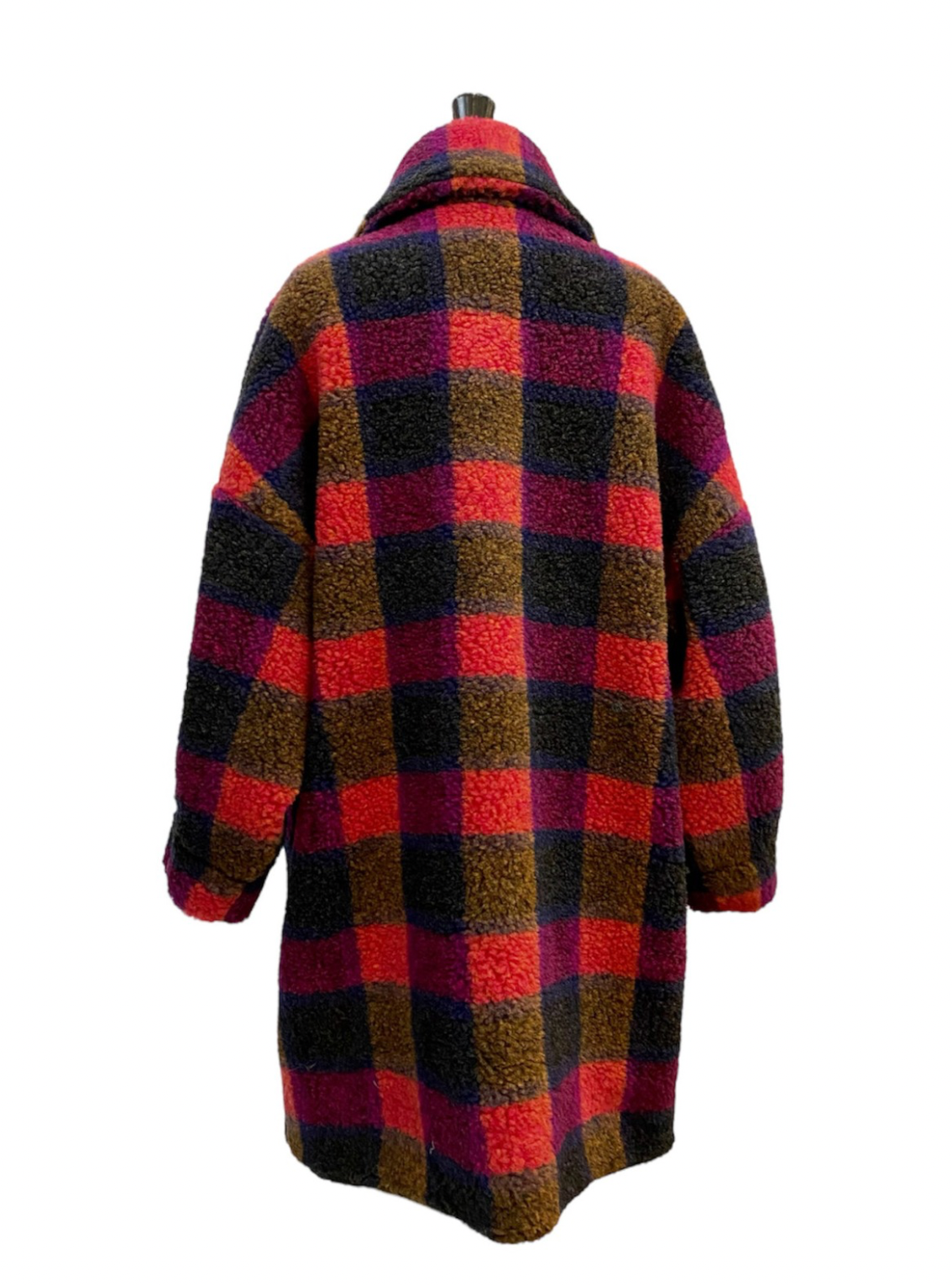 CITY COAT in Teddy square berry