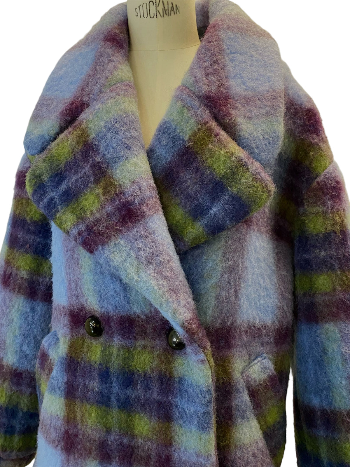 OVERSIZED JACKET Mohair blue