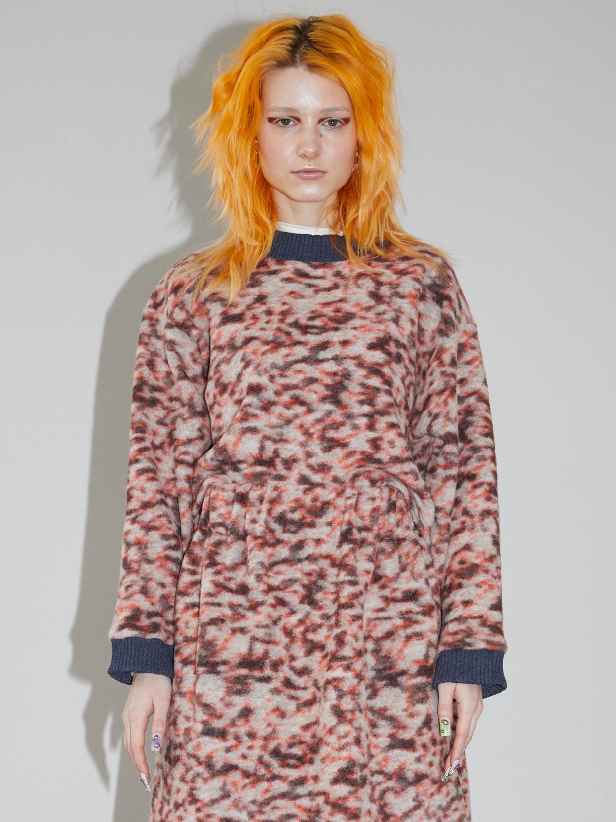 TEDDY SWEATER Orange Sparkle