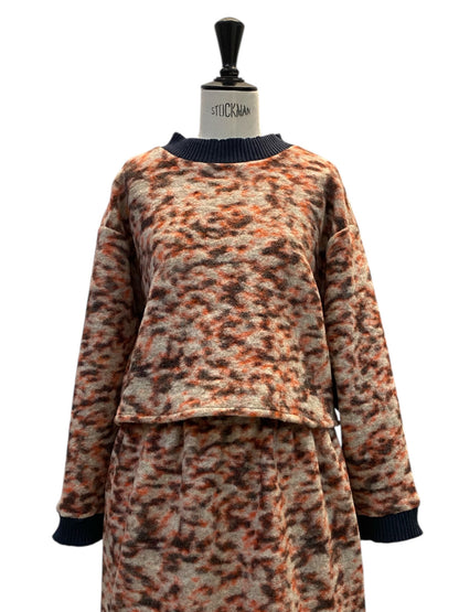 TEDDY SWEATER Orange Sparkle