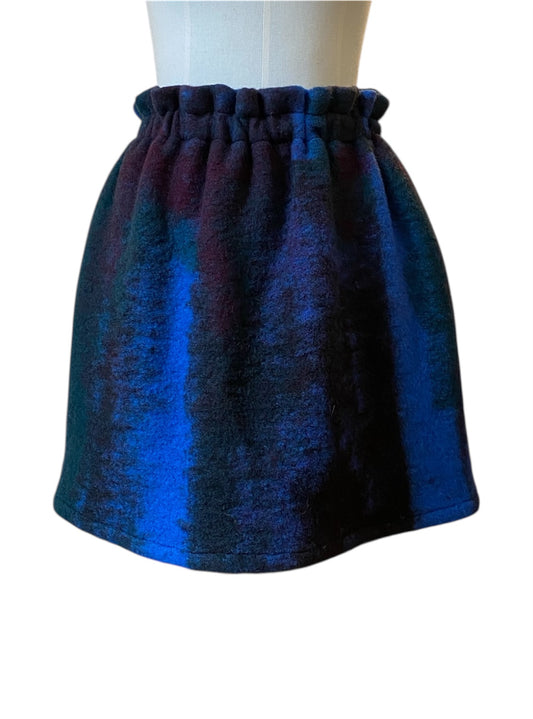 DRAPE SKIRT Moss blue