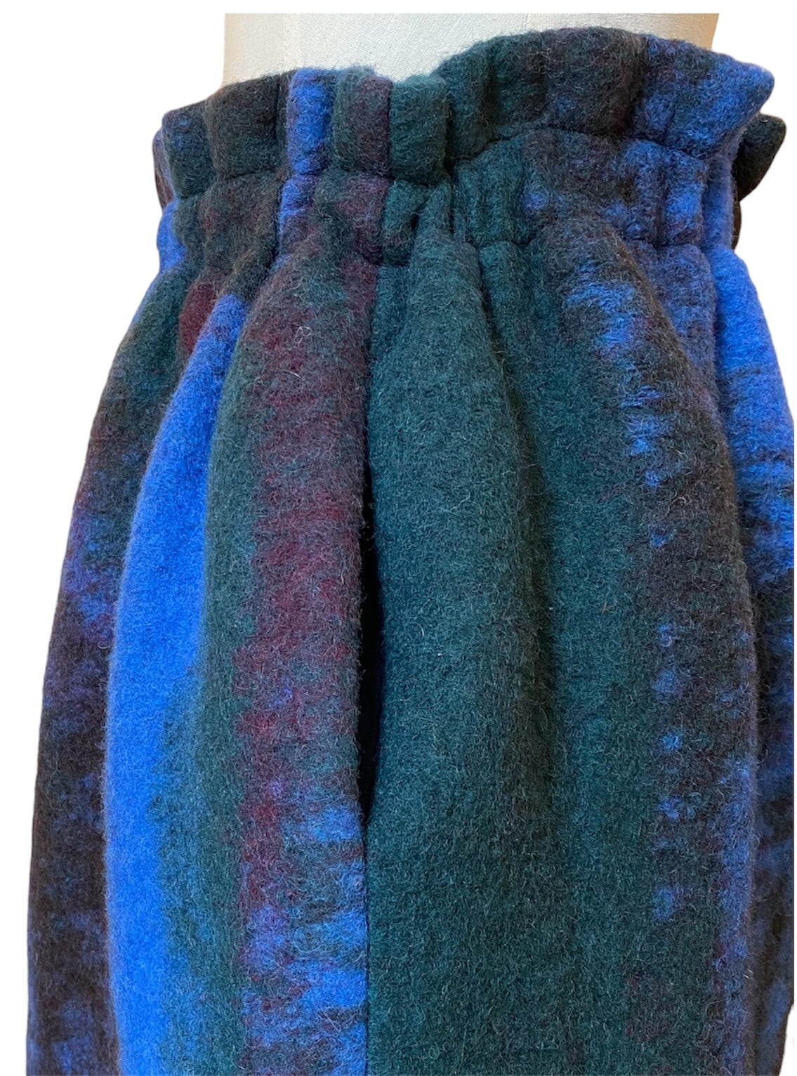 DRAPE SKIRT Moss blue
