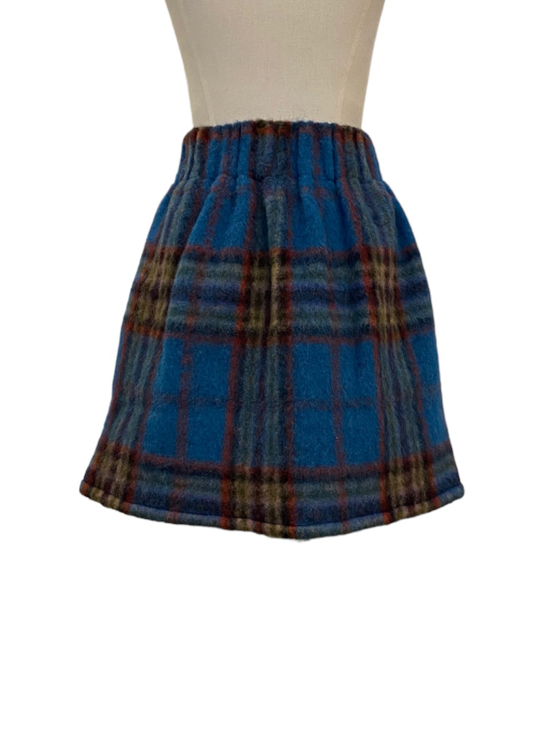 DRAPE SKIRT Mohair blue