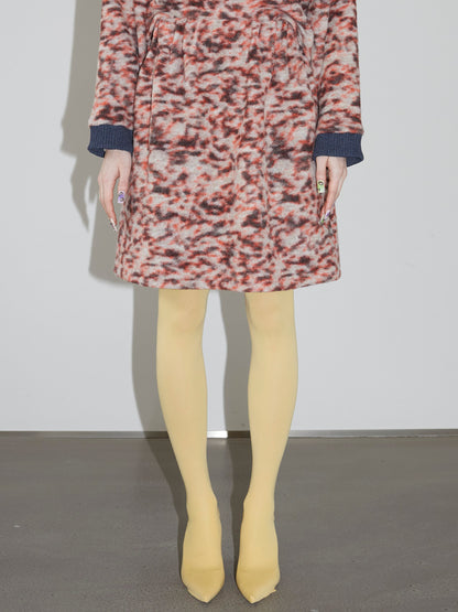 DRAPE SKIRT Orange Sparkle