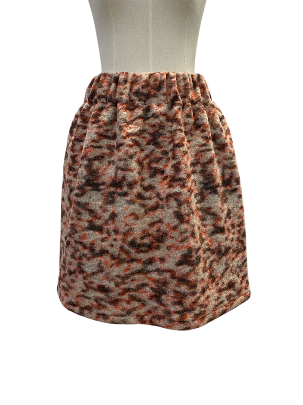 DRAPE SKIRT Orange Sparkle