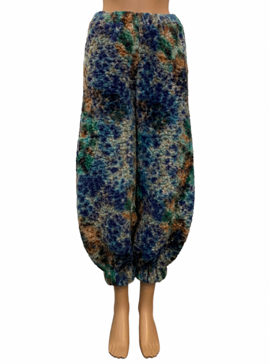 BELL PANTS Teddy cloud blue