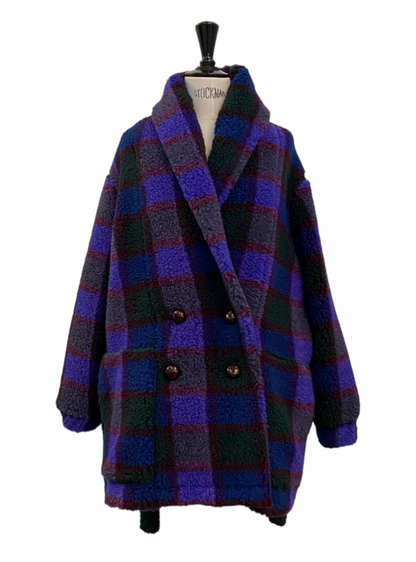 TOWEL JACKET Teddy square blue