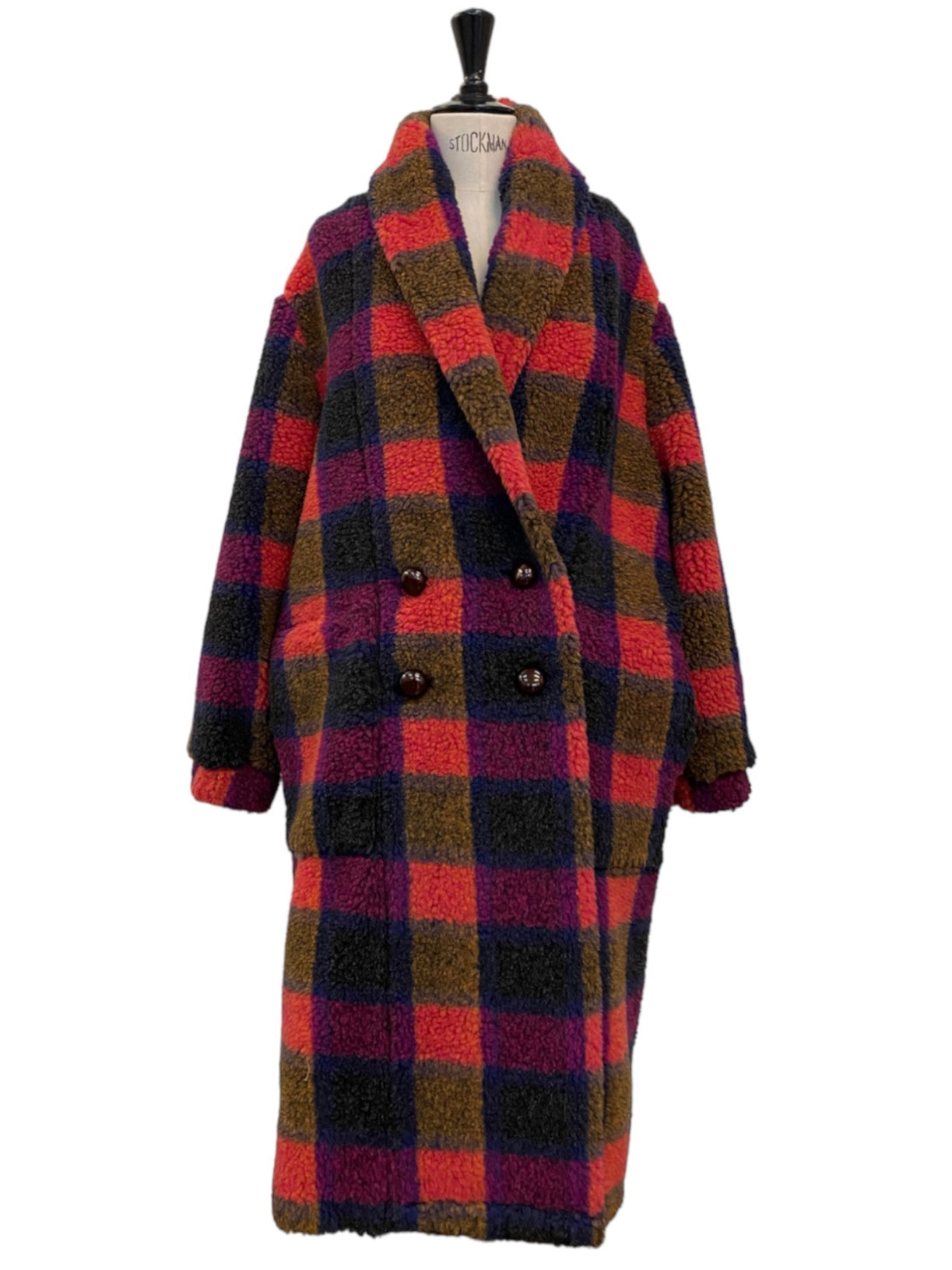TOWEL COAT Teddy square berry