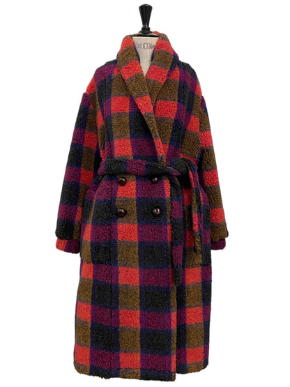 TOWEL COAT Teddy square berry