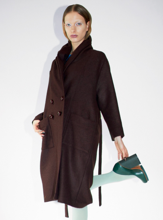 TOWEL COAT Cacao