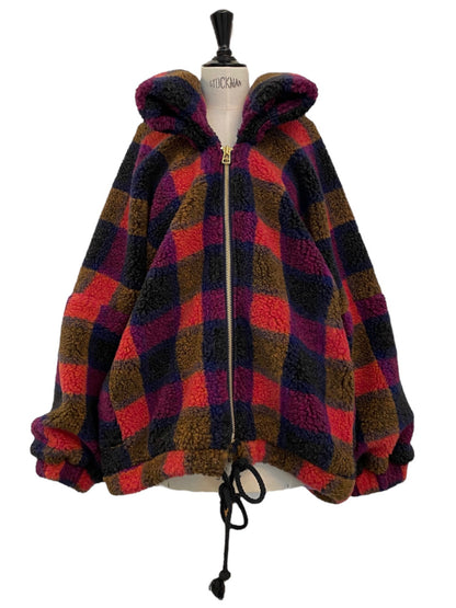 NO HOOD JACKET Teddy square berry