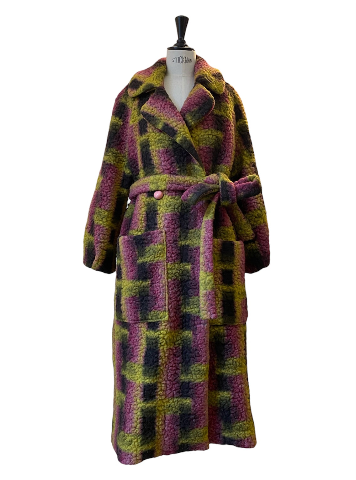 LONG COAT Teddy berry