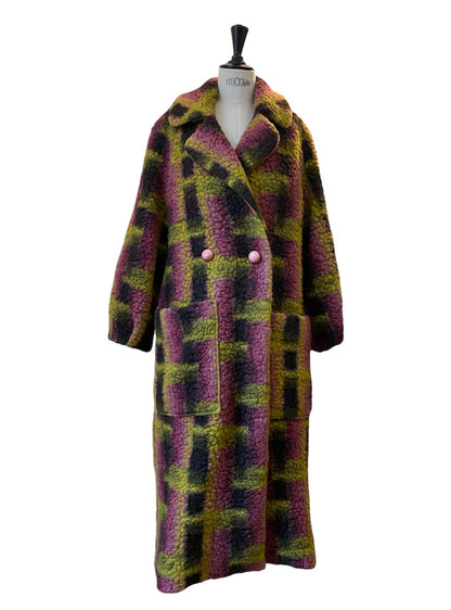LONG COAT Teddy berry