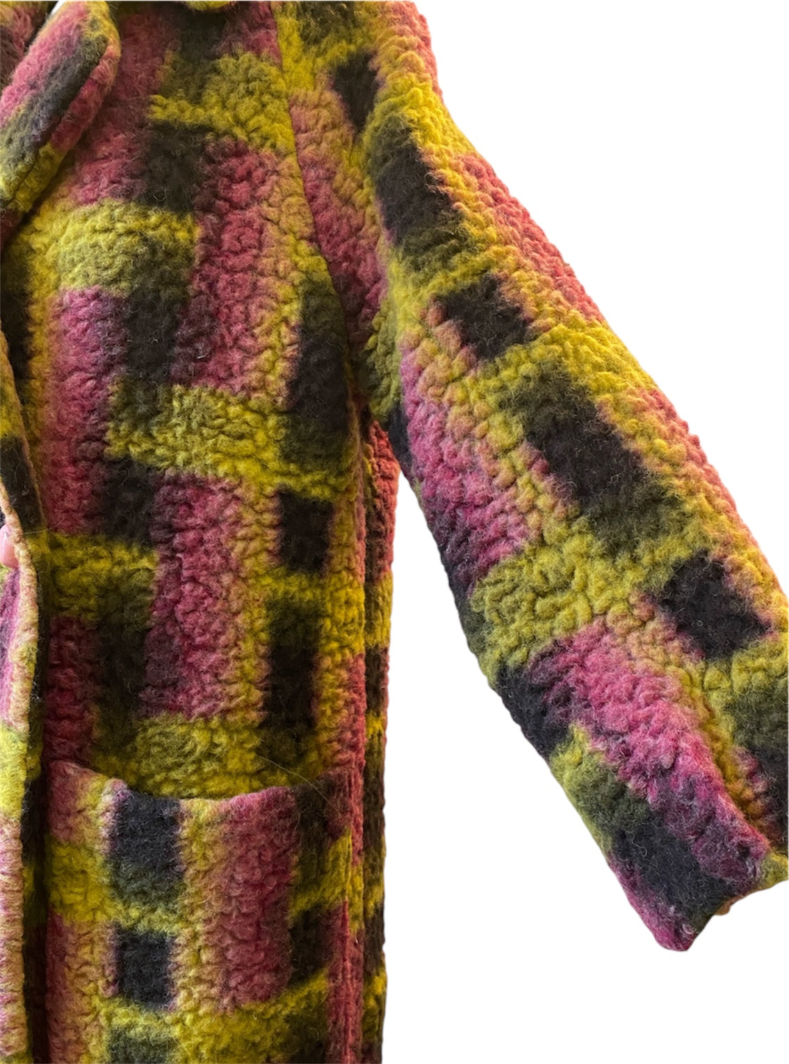 LONG COAT Teddy berry