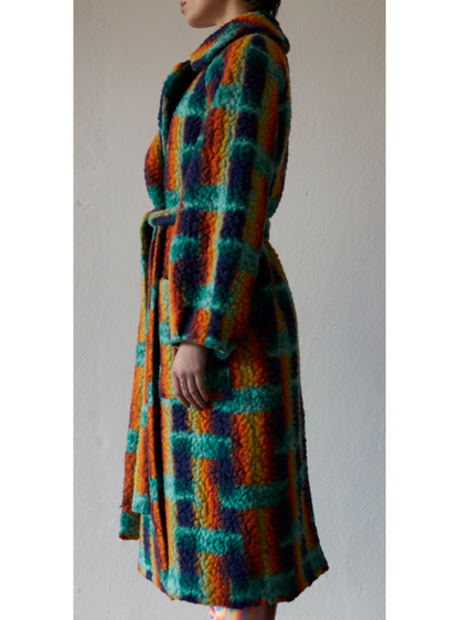 LONG COAT Teddy green