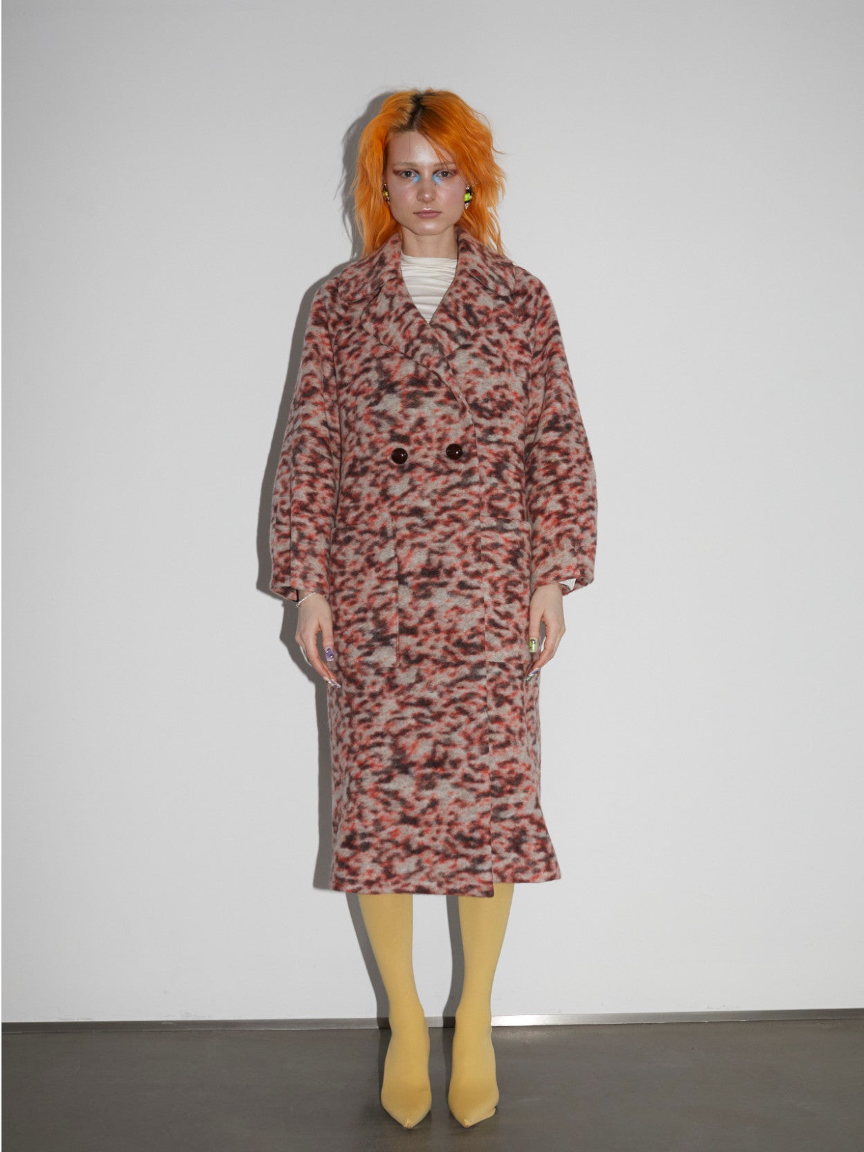 LONG COAT Orange Sparkle