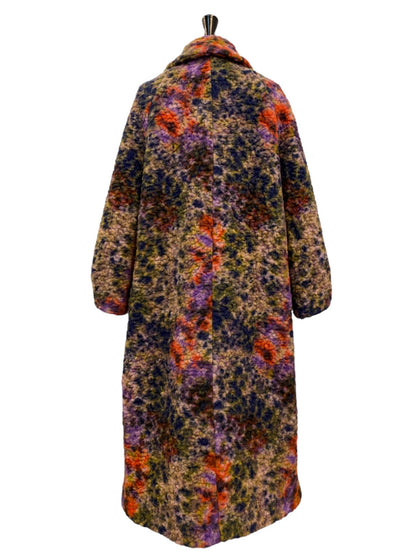 LONG COAT Teddy cloud red