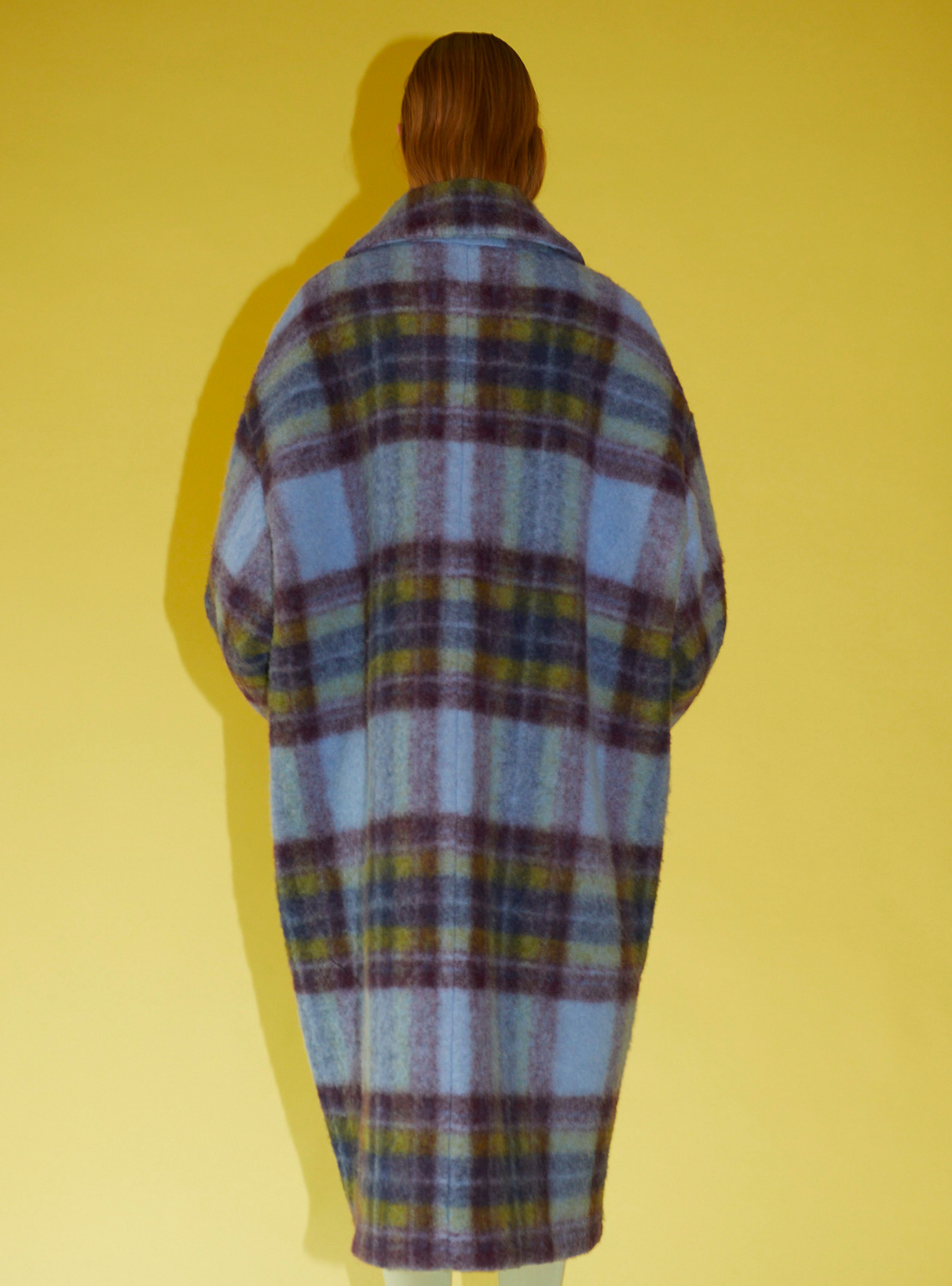 OVERSIZED COAT Mohair blue