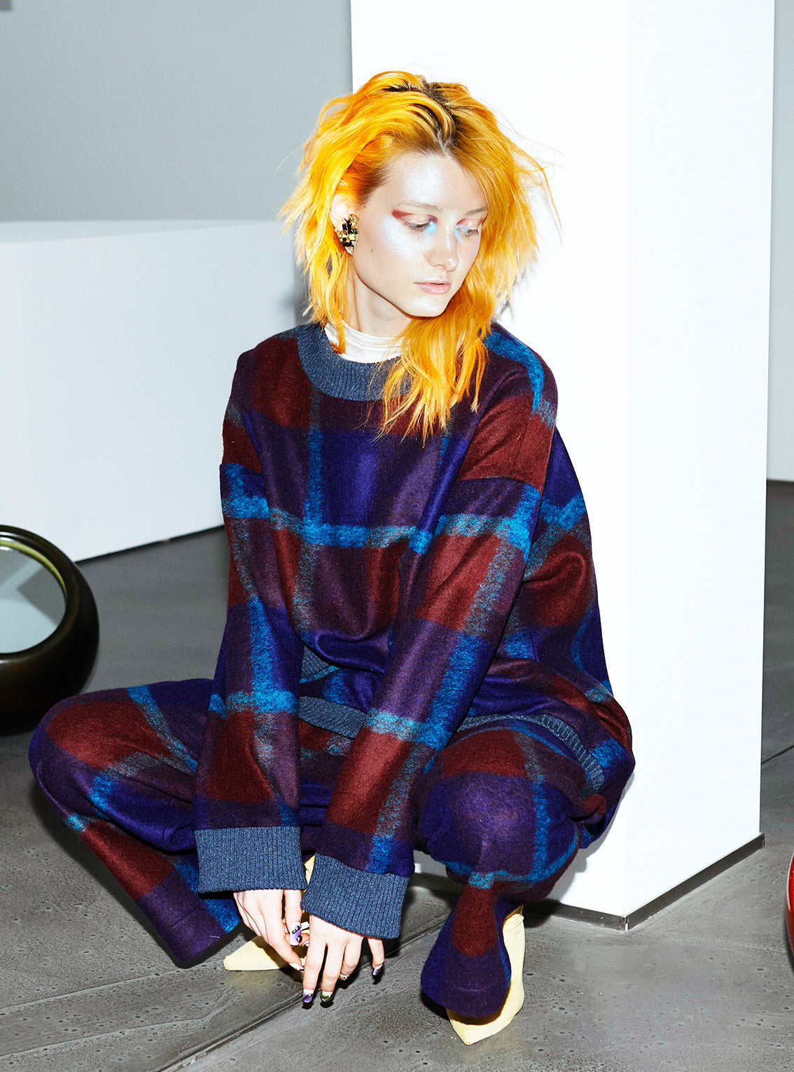 UNISEX  SWEATER Blue Sparkle