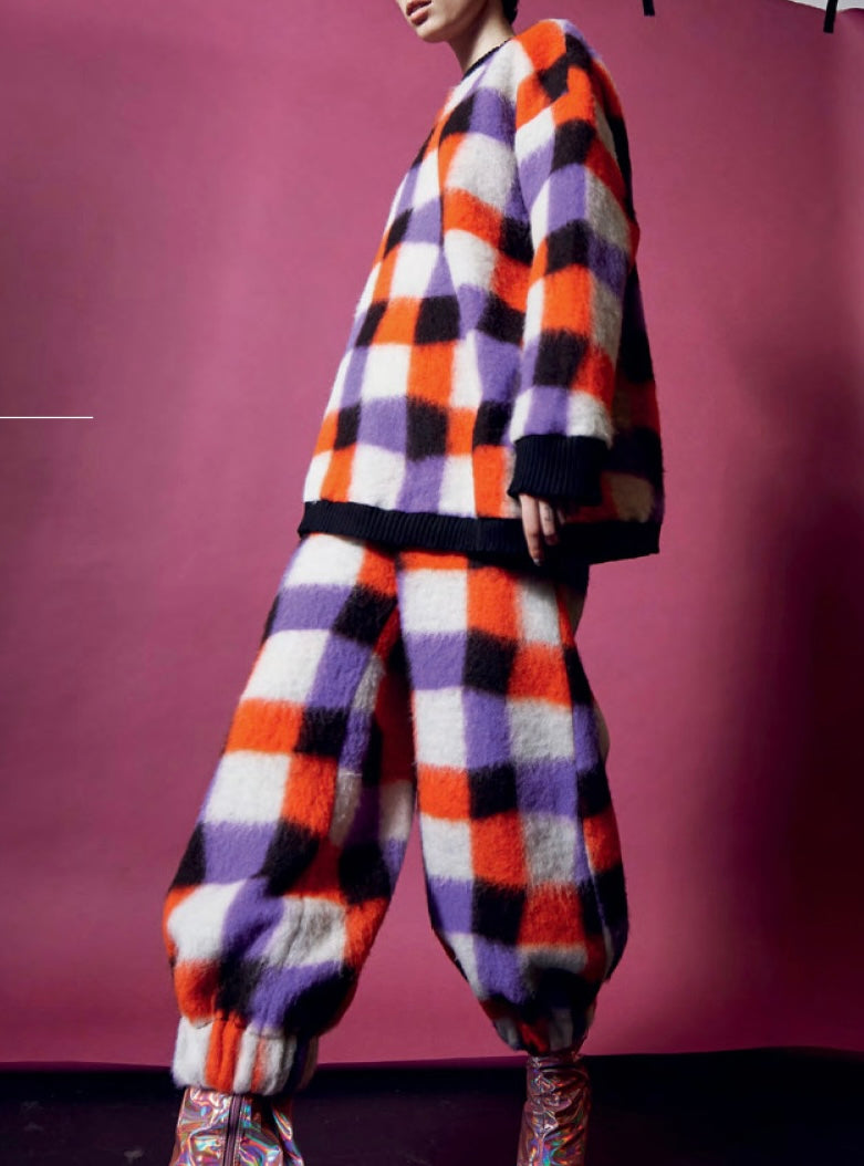 "Wolke" BELL PANTS Purple square