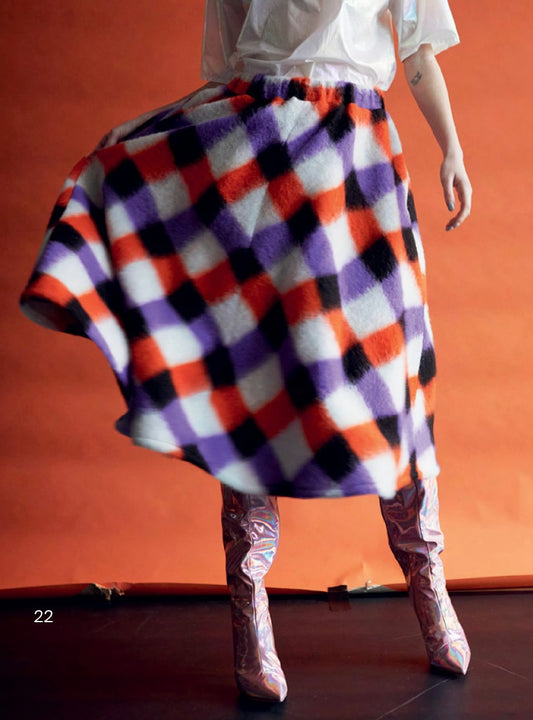 "Wolke" BELL SKIRT Purple square