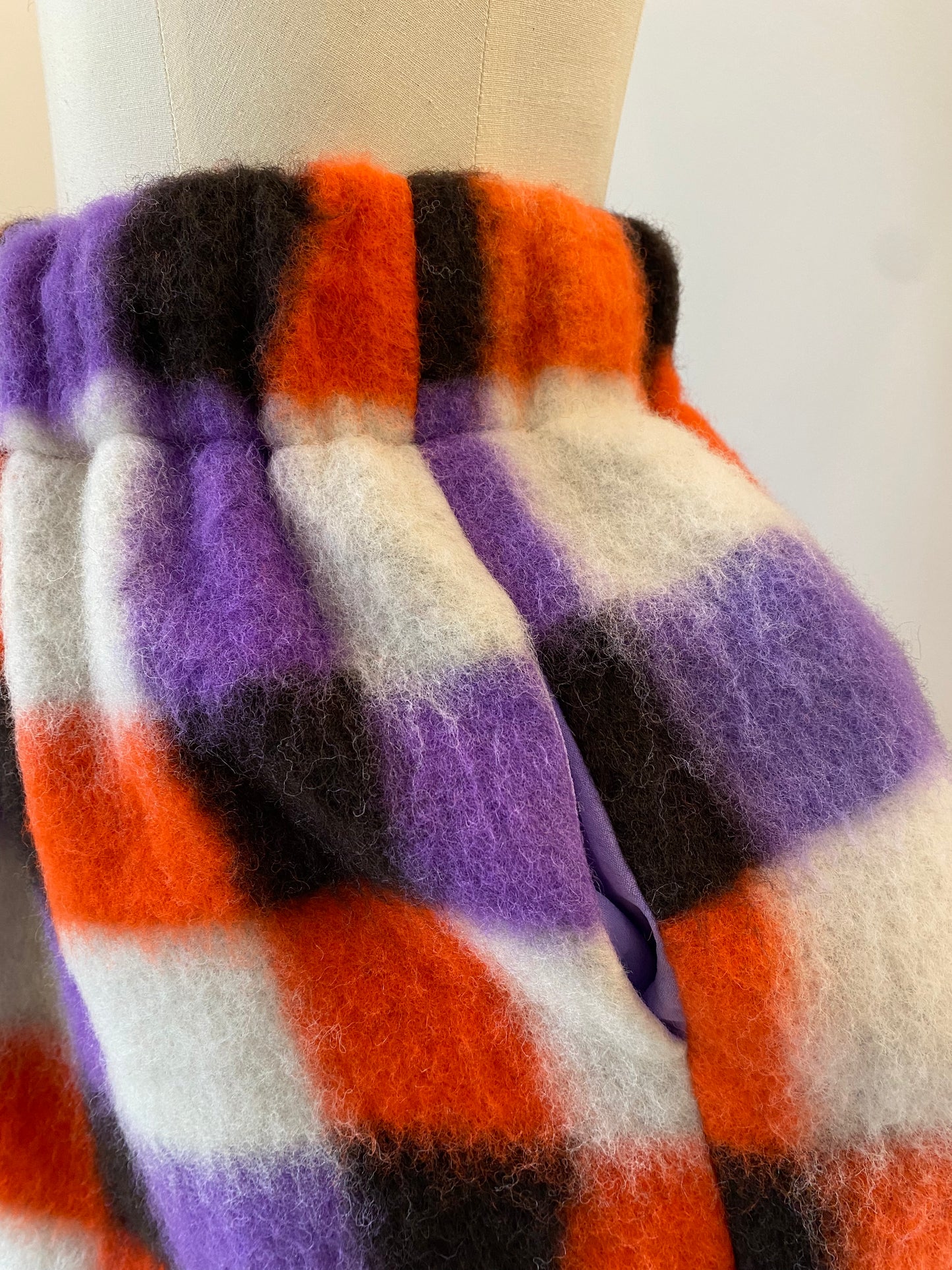 "Wolke" DRAPE SKIRT Purple square