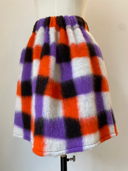 "Wolke" DRAPE SKIRT Purple square
