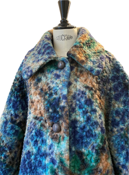 CITY COAT in Teddy cloud blue