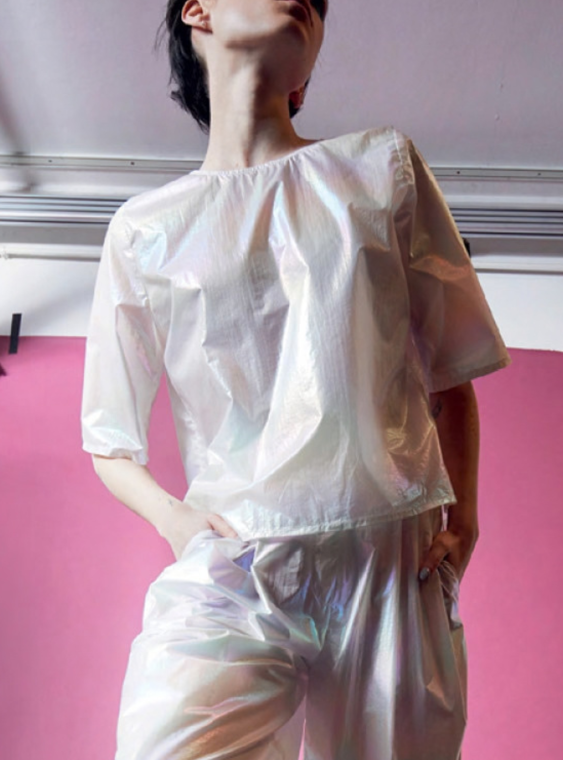 CANDY TOP White rainbow