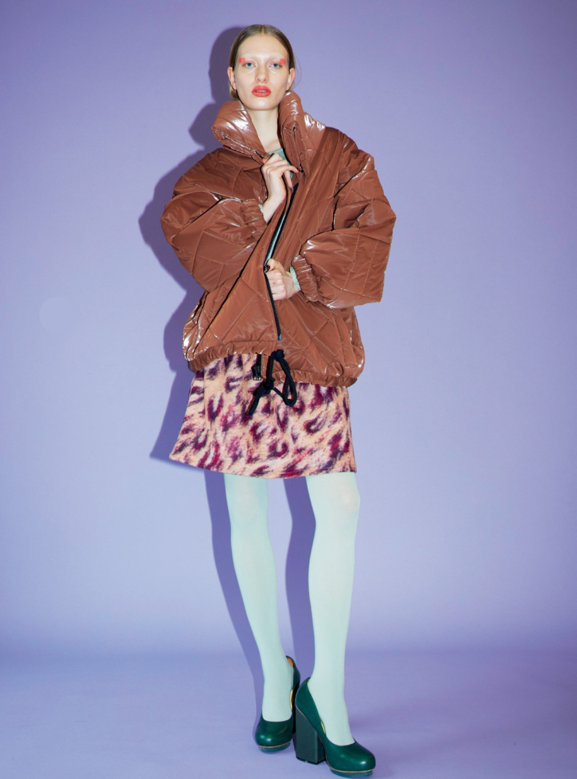 NO HOOD JACKET Padded cacao