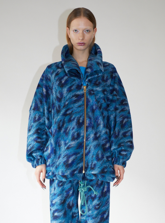 NO HOOD JACKET Fauna blue