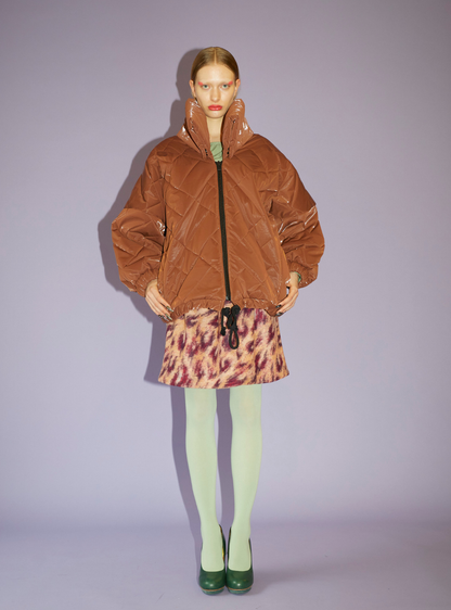 NO HOOD JACKET Padded cacao