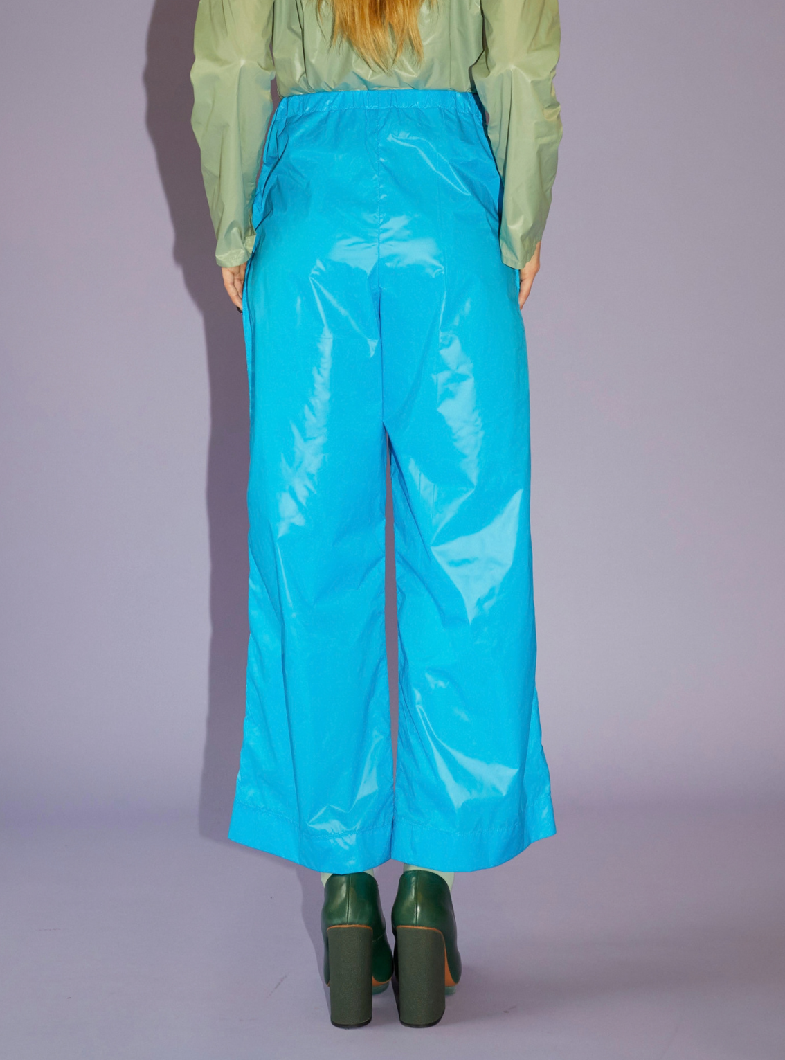 WIDE LONG PANTS Blue
