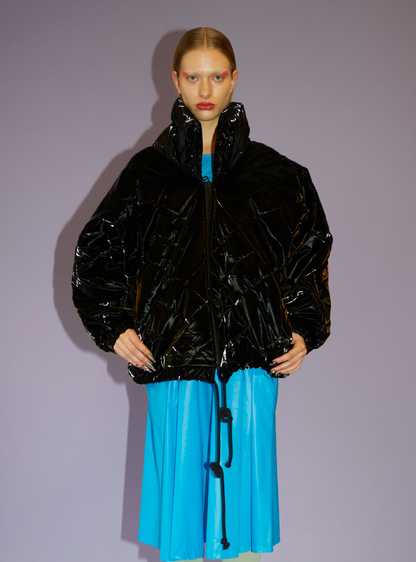 NO HOOD JACKET Padded black