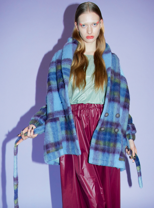 TOWEL JACKET Mohair blue