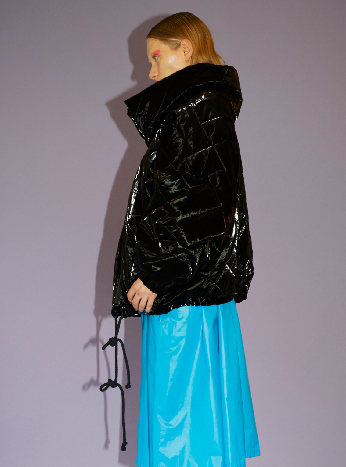 NO HOOD JACKET Padded black