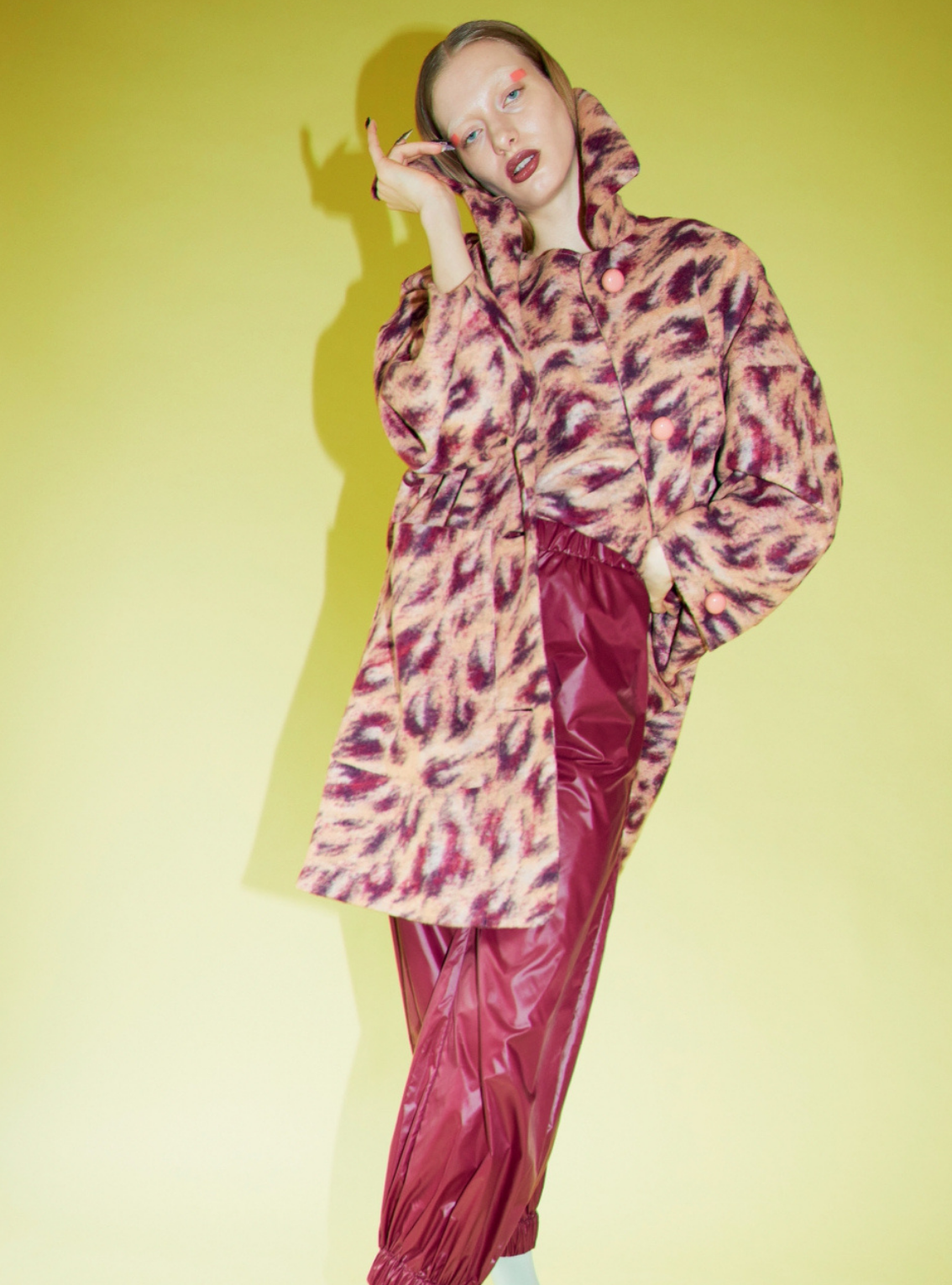 CITY COAT Fauna pink