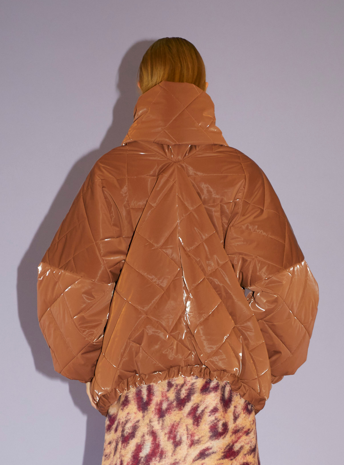 NO HOOD JACKET Padded cacao