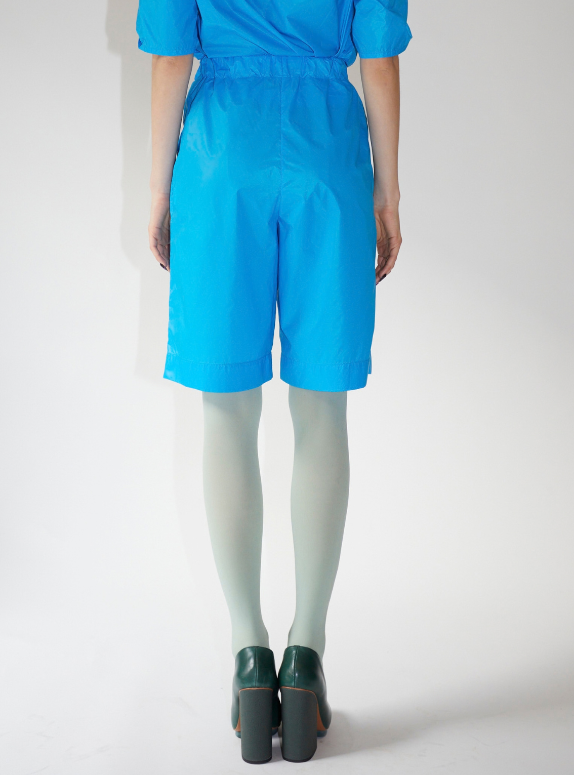 WIDE SHORT PANTS Blue