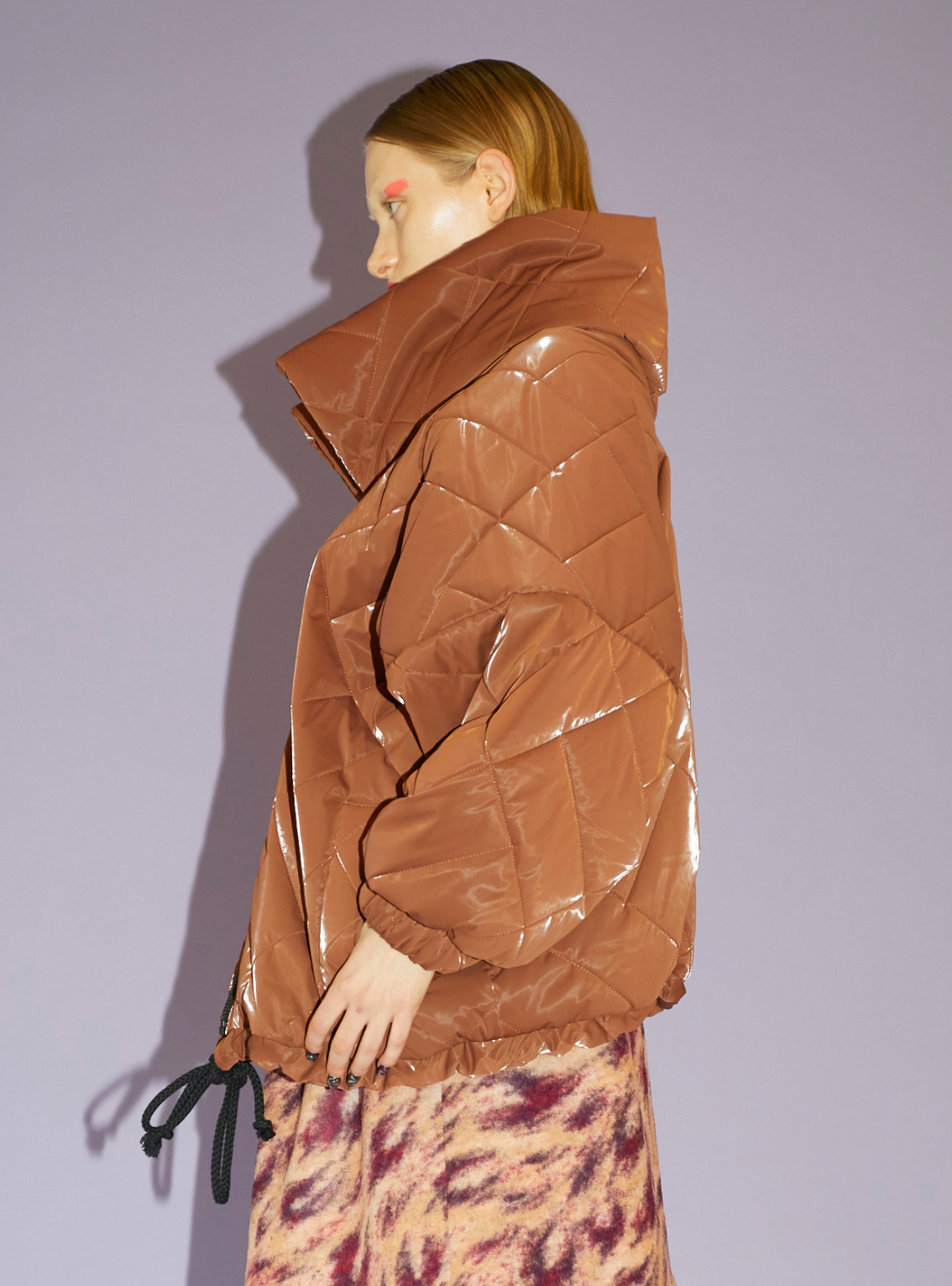 NO HOOD JACKET Padded cacao
