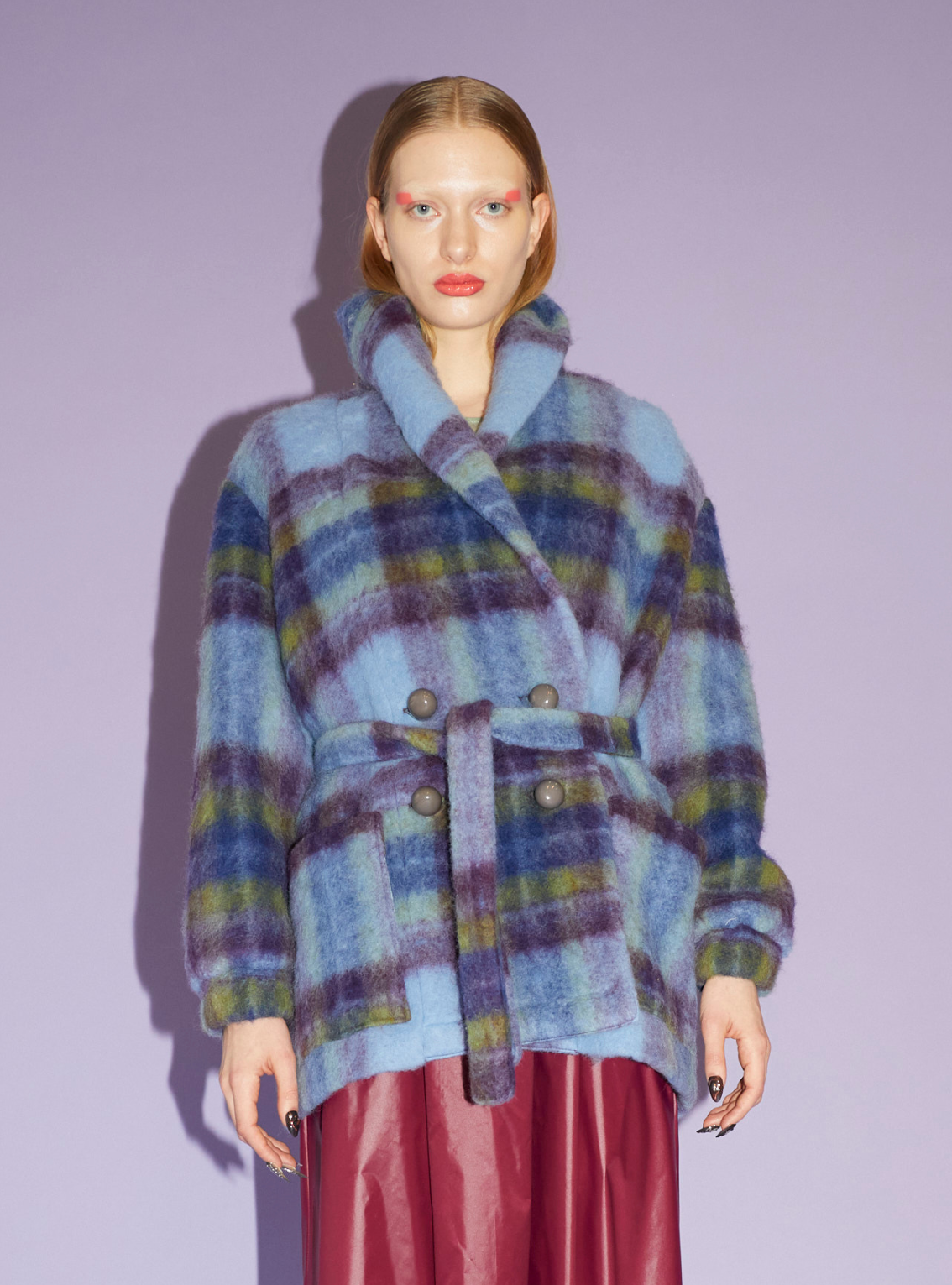 TOWEL JACKET Mohair blue